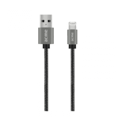 ACME CB2031G Lightning USB Kabl 1m Sivi