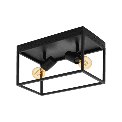 EGLO SILENTINA Plafonjera 2 X E27 40W Crna (98332)