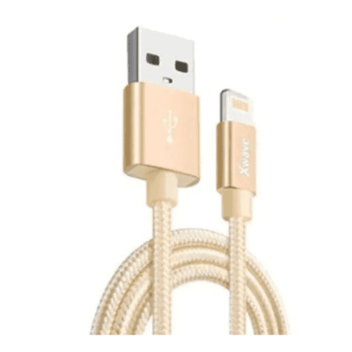 XWAVE ALU USB IPhone Lighting 3A 1.2M Kabal Zlatni