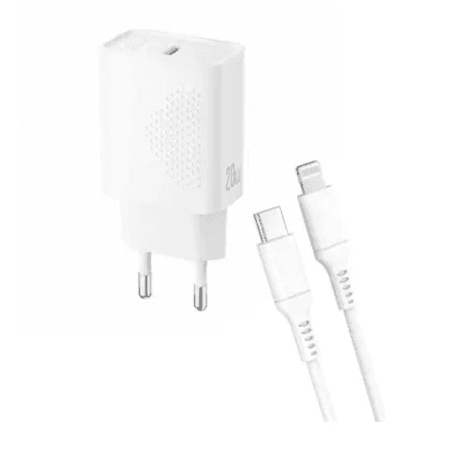 XO L160 USB-C 20W Adapter + Lightning kabal Beli