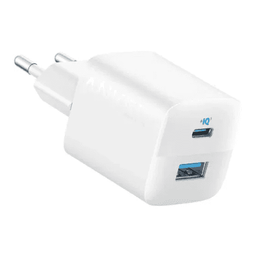 ANKER 323 USB-C USB-A 33W Zidni punjač Beli