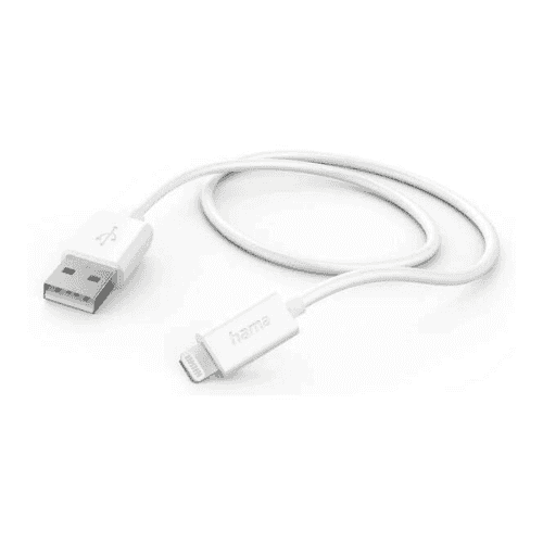 HAMA USB-A na Lightning USB Kabl za Apple iPhone MFI 1m Beli