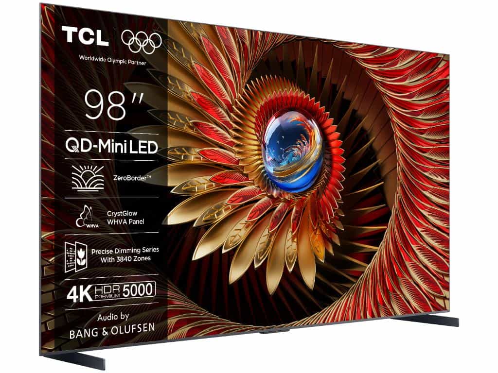 Televizor TCL 98C8K/QLED-Mini LED/98"/4K UHD/144Hz/Google TV/Bang&Olufsen/crna