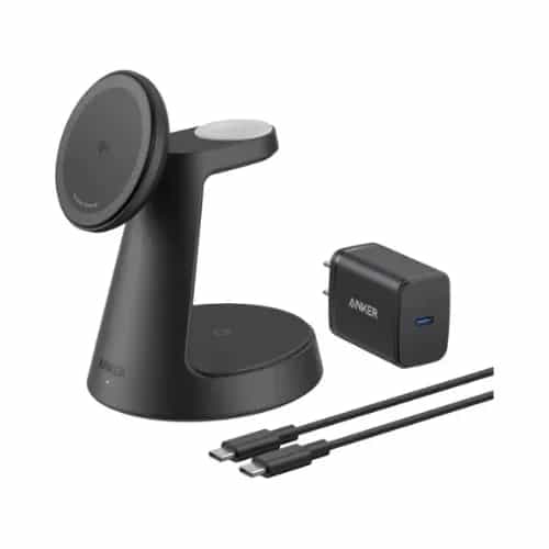 ANKER MagGo Bežični Dock Stand 3u1 punjač za telefon Crni