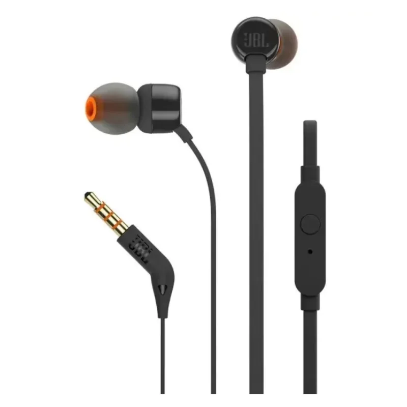 JBL T110 BLACK IN-EAR SLUSALICE SA KONTROLAMA I MIKROFONOM