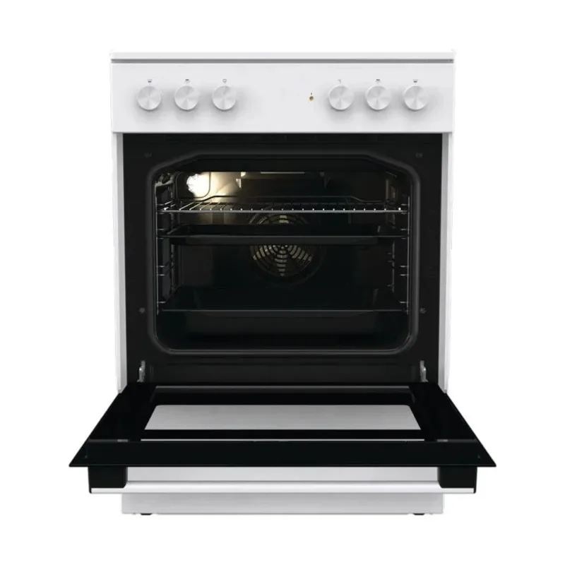 GORENJE GEC6A41WC STAKLOKERAMICKI SPORET SA VENTILATORSKOM RERNOM 71L BELI 60CM