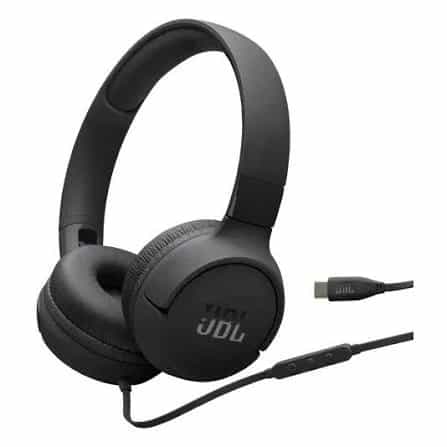 JBL Tune 520 Hi-Res USB-C crne